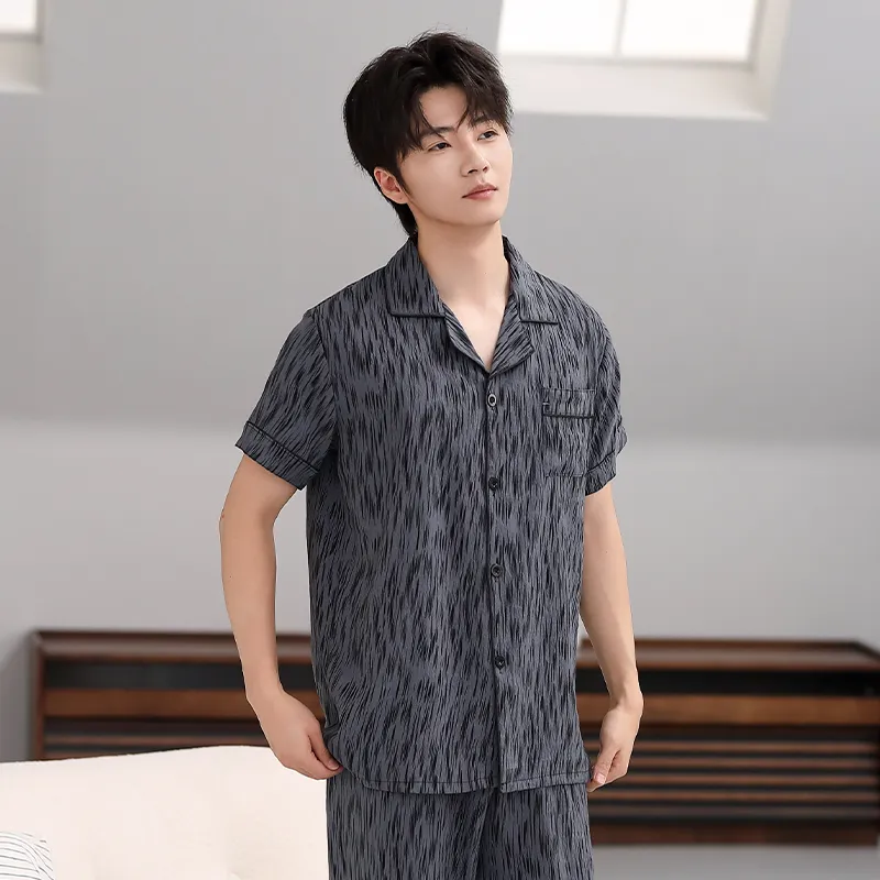 Cotton Gene Pajama Set Men's Combo Set-13