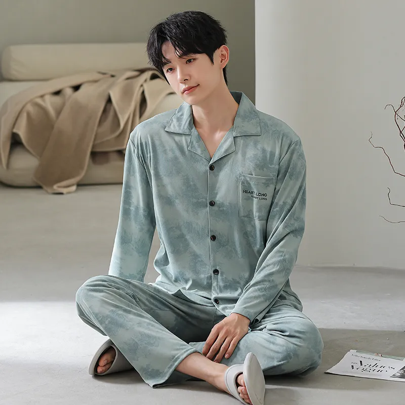 Cotton Gene Pajama Set Men's Combo Set-34