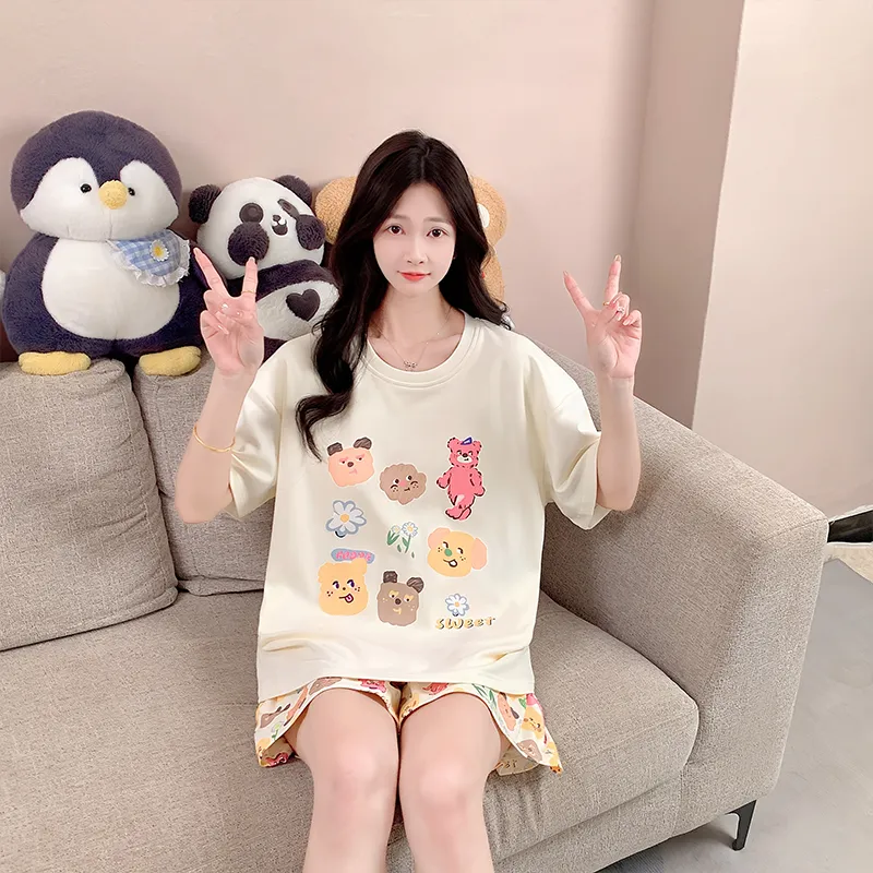 Cotton Gene Pajama Set Unisex Combo Set-64