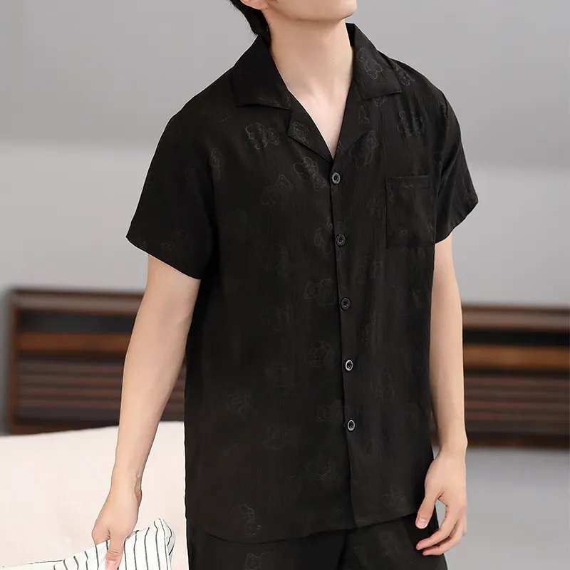 Cotton Gene Pajama Set Men's Combo Set-7