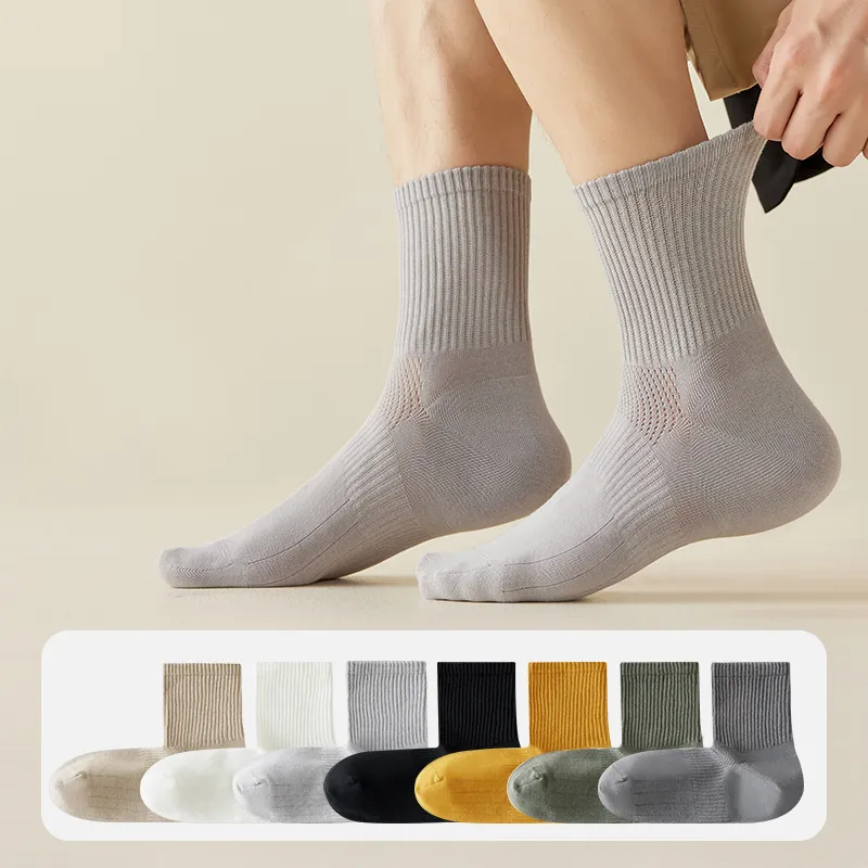 Cotton Gene Mid Calf Socks Men's Combo Set-2