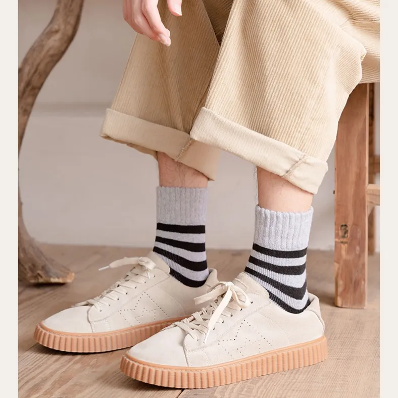 Cotton Gene Mid Calf Socks Unisex Combo Set-37
