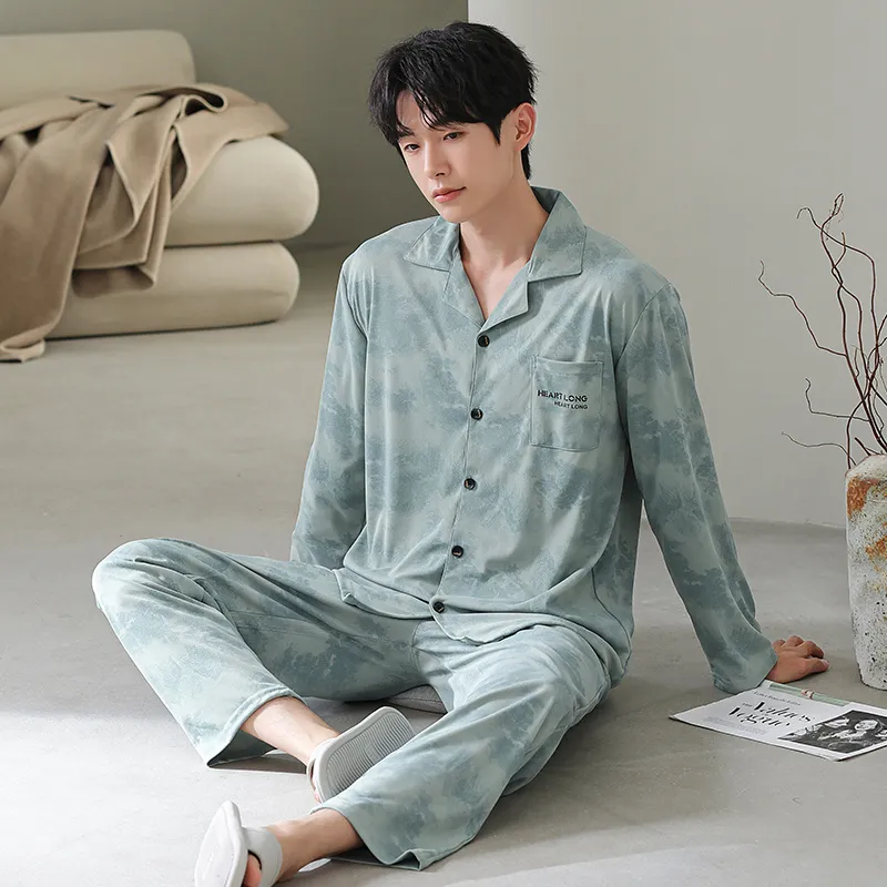 Cotton Gene Pajama Set Men's Combo Set-33
