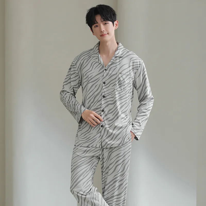 Cotton Gene Pajama Set Men's Combo Set-25