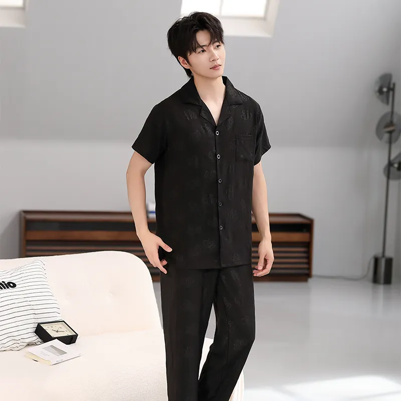 Cotton Gene Pajama Set Men's Combo Set-5