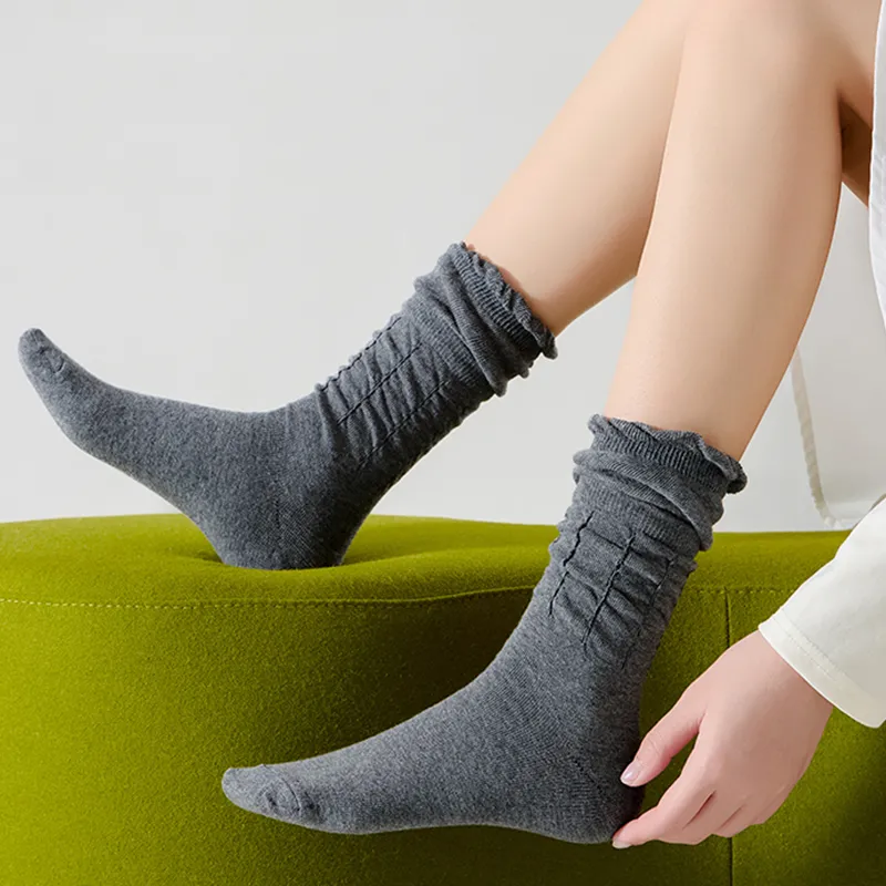 Cotton Gene Mid Calf Socks Women's Combo Set-31