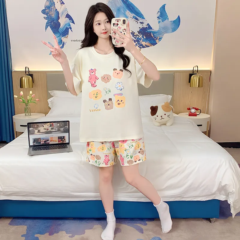 Cotton Gene Pajama Set Unisex Combo Set-60