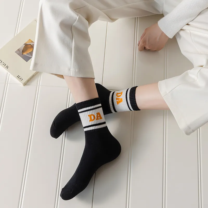 Cotton Gene Mid Calf Socks Unisex Combo Set-3
