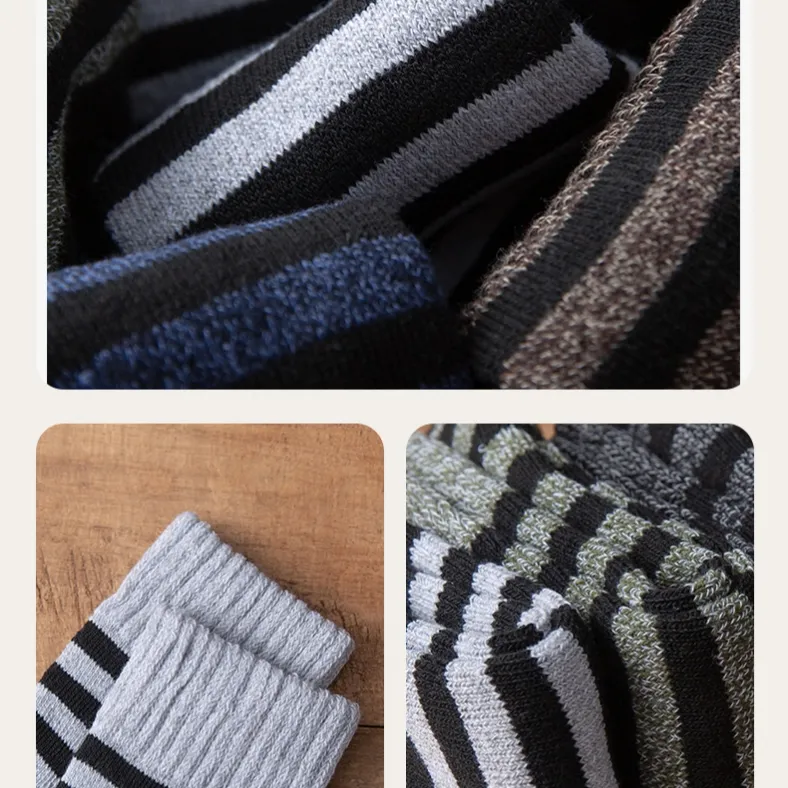 Cotton Gene Mid Calf Socks Unisex Combo Set-38