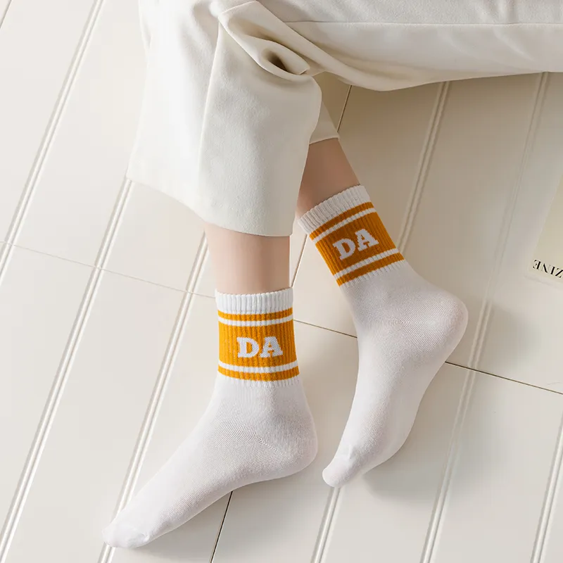 Cotton Gene Mid Calf Socks Unisex Combo Set-4
