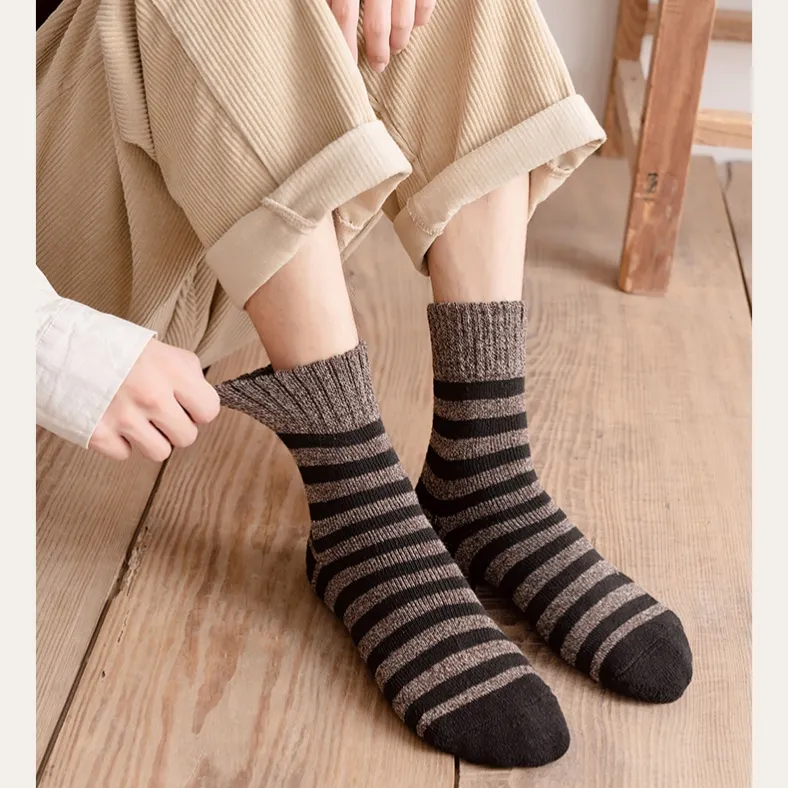Cotton Gene Mid Calf Socks Unisex Combo Set-39