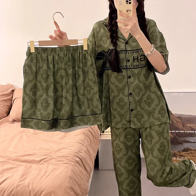 Cotton Gene Pajama Set Women's Combo Set-26