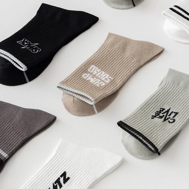 Cotton Gene Mid Calf Socks Men's Combo Set-34