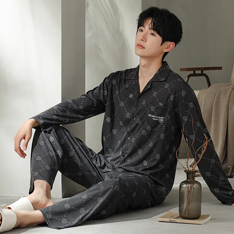 Cotton Gene Pajama Set Men's Combo Set-22