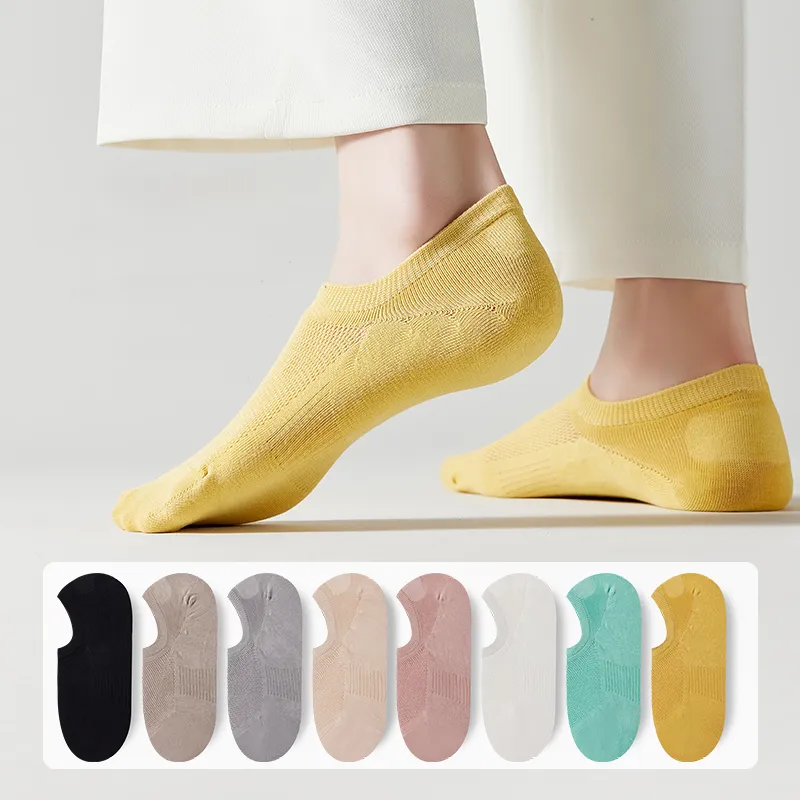 Cotton Gene No Show Socks Women's Combo Set-4