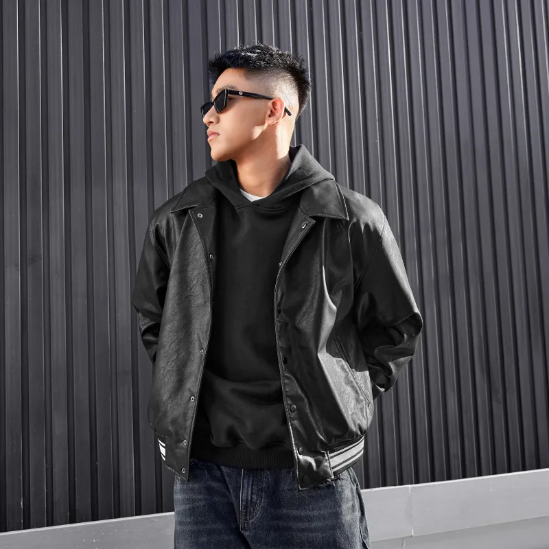 LUJIAMEN Jackets Unisex Black Choose According To Size Chart-4