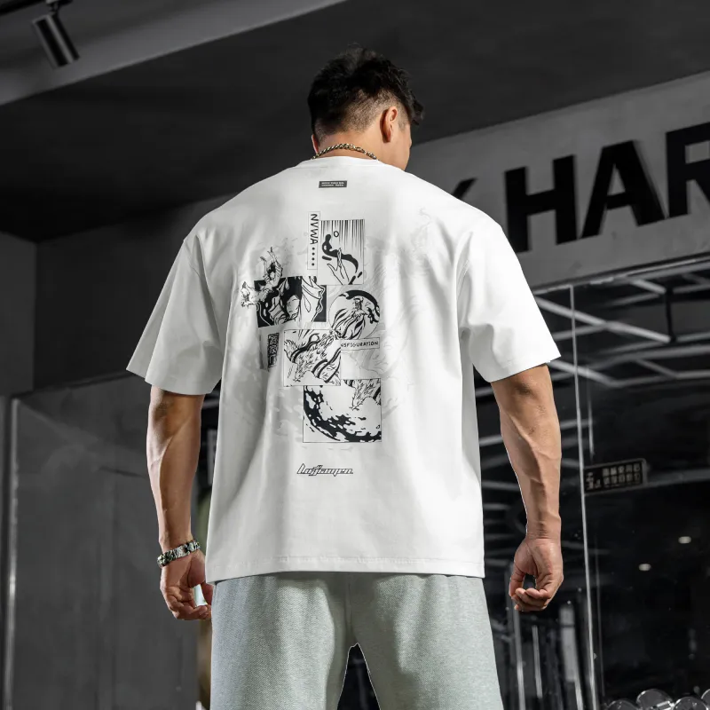 LUJIAMEN T-Shirts Unisex White-5
