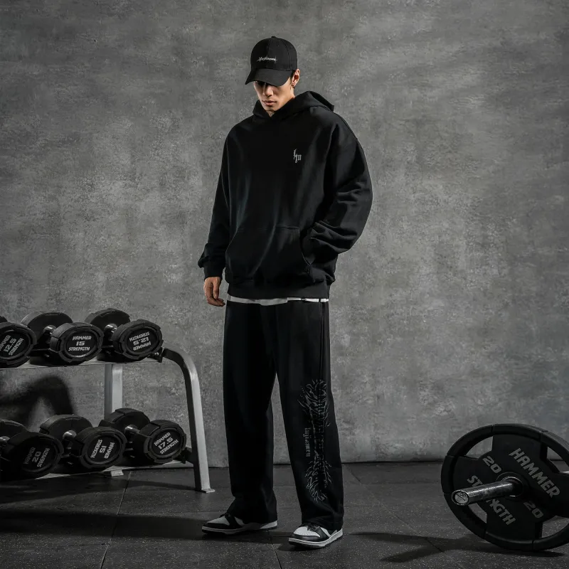 LUJIAMEN Sweatshirt Unisex Black-6