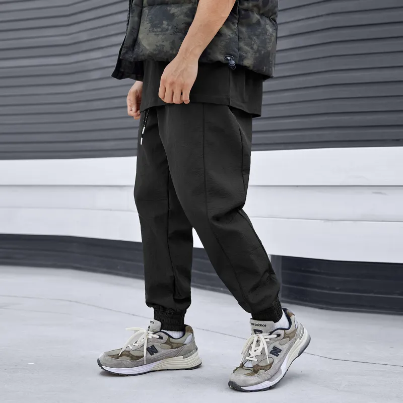 LUJIAMEN Casual Pants Unisex Black Choose According To Size Chart-5