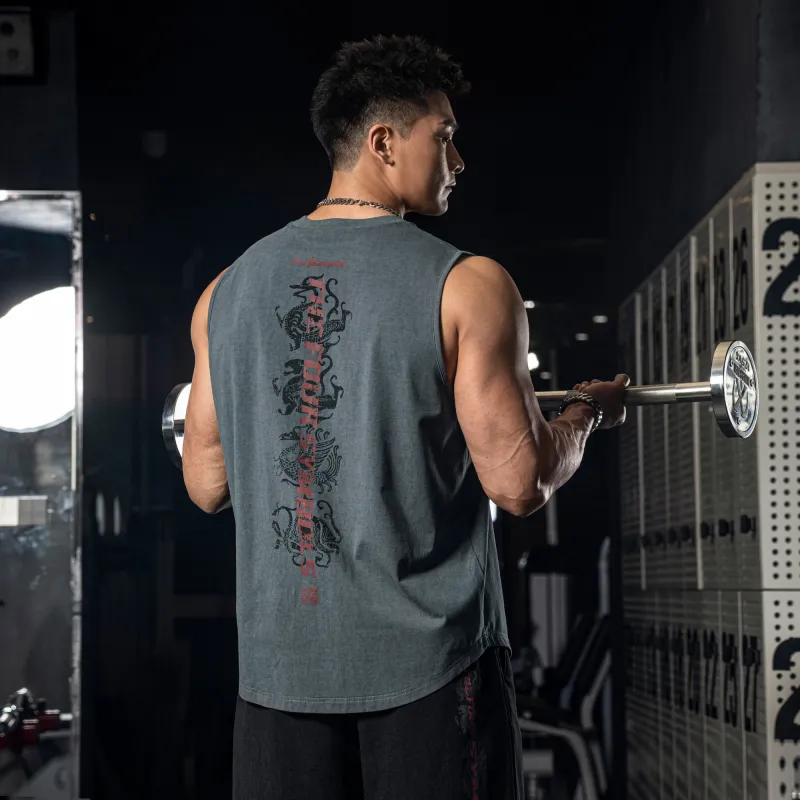LUJIAMEN Tank Tops Men Gray-6