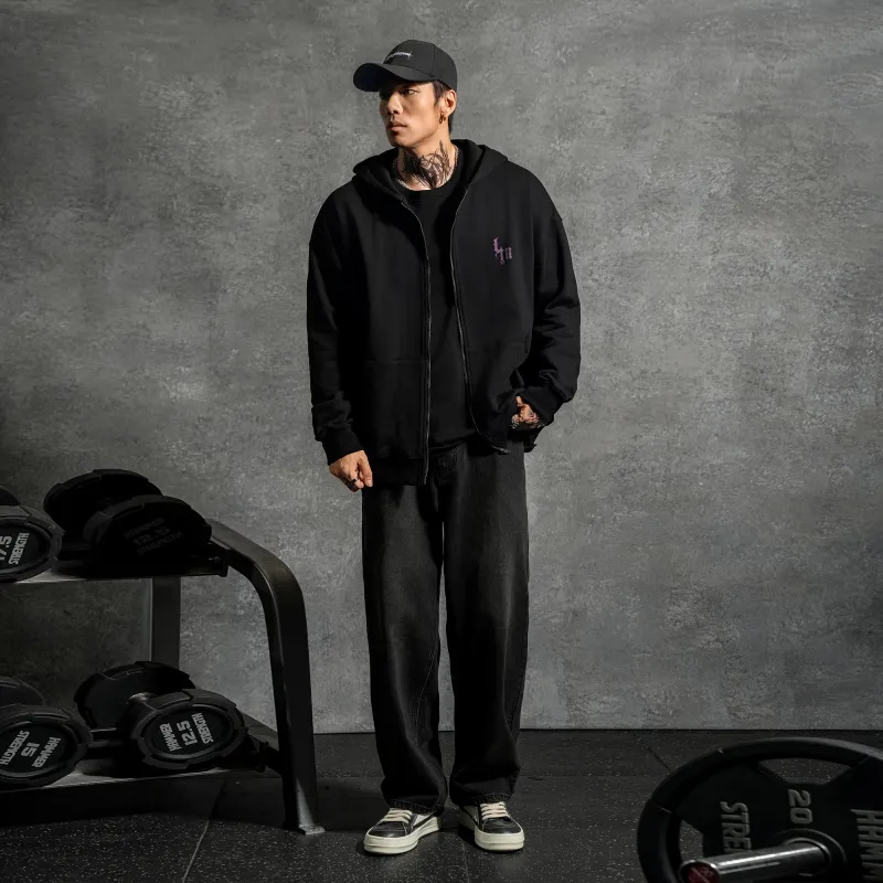LUJIAMEN Sweatshirt Unisex Black-6