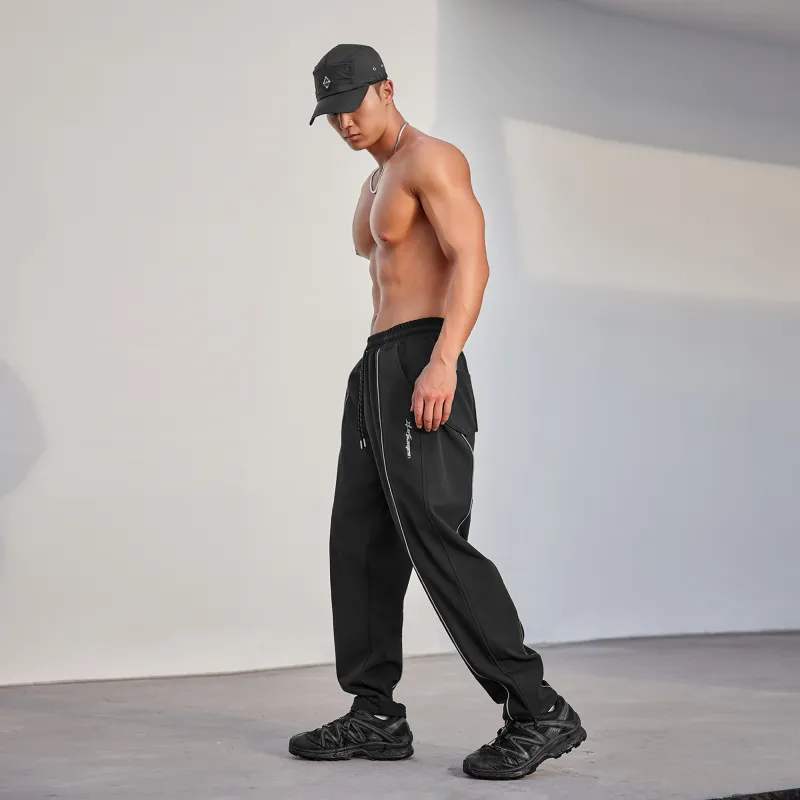 LUJIAMEN Casual Pants Men Black Choose According To Size Chart-7