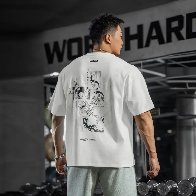 LUJIAMEN T-Shirts Unisex White-4
