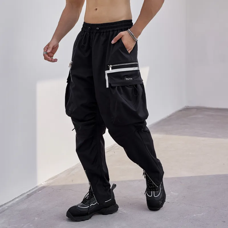 LUJIAMEN Cargo Pants Men Black Choose According To Size Chart-8