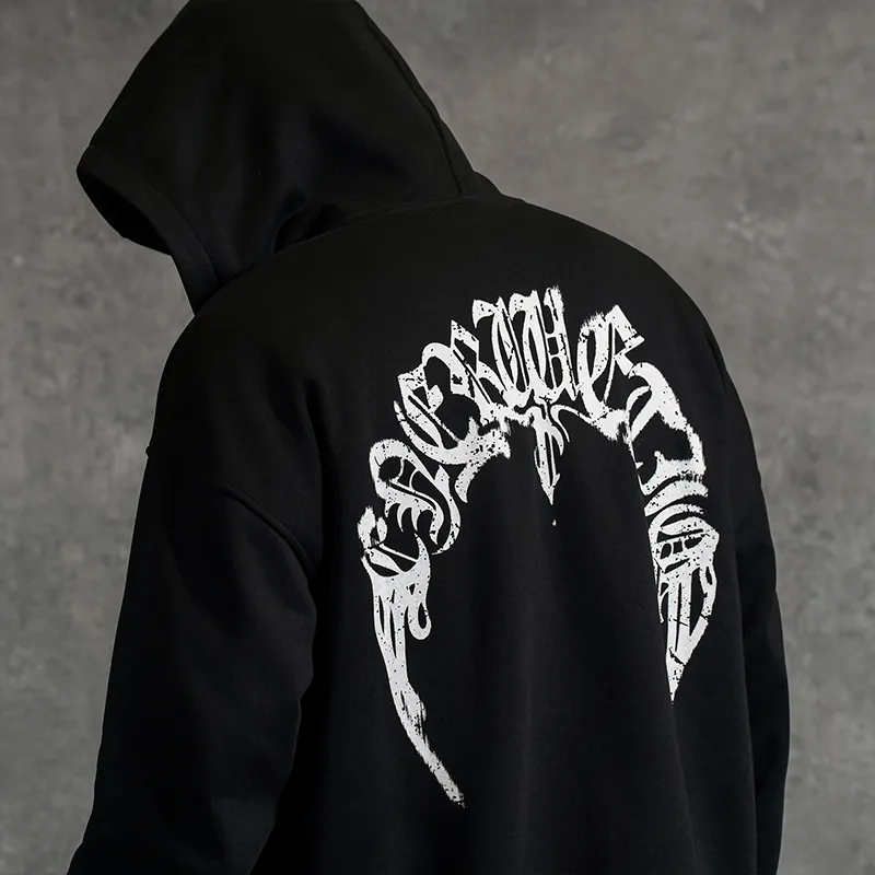 LUJIAMEN Sweatshirt Unisex Black-4