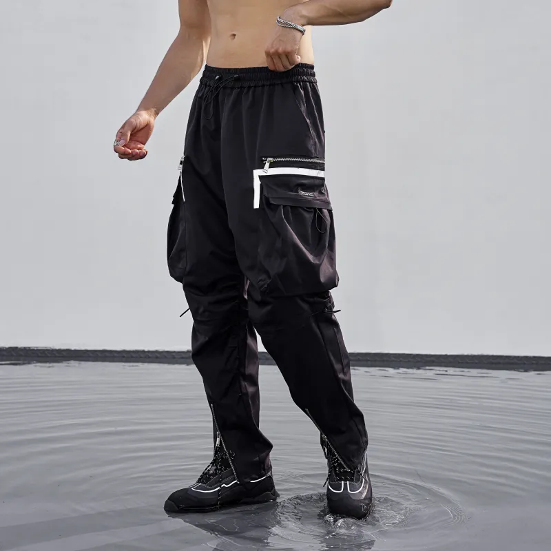 LUJIAMEN Cargo Pants Men Black Choose According To Size Chart-6