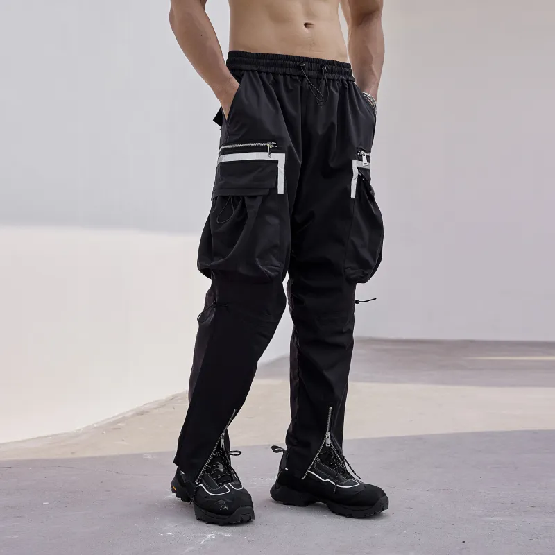 LUJIAMEN Cargo Pants Men Black Choose According To Size Chart-5