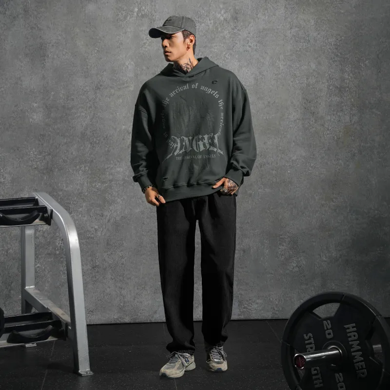 LUJIAMEN Sweatshirt Unisex Gray-6