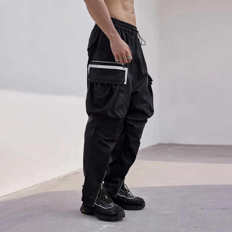 LUJIAMEN Cargo Pants Men Black Choose According To Size Chart-7