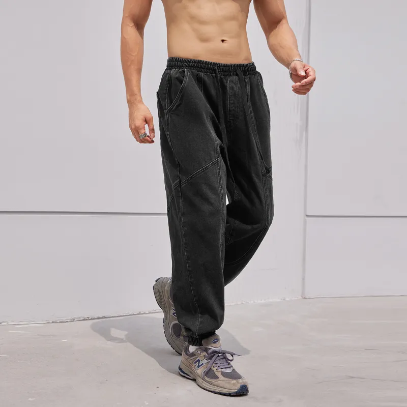LUJIAMEN Jeans Men Black Choose According To Size Chart-4