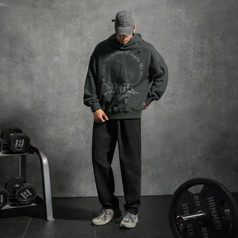 LUJIAMEN Sweatshirt Unisex Gray-5