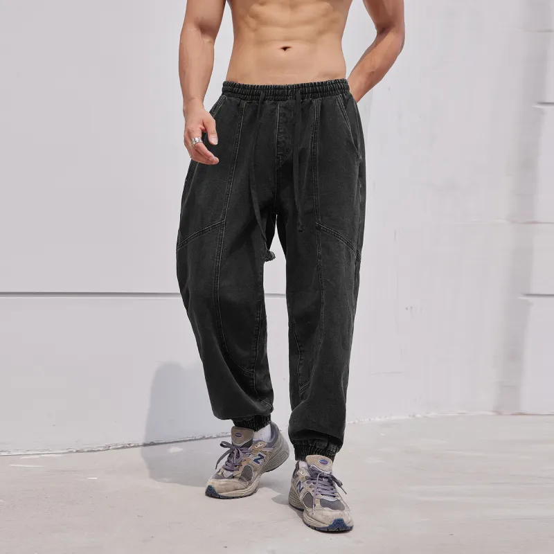 LUJIAMEN Jeans Men Black Choose According To Size Chart-3
