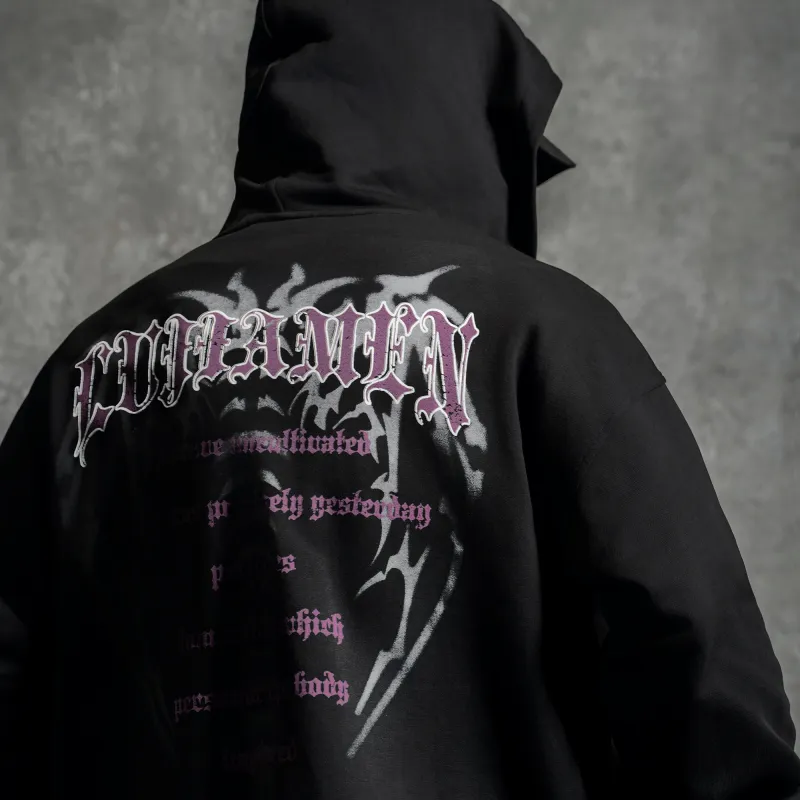 LUJIAMEN Sweatshirt Unisex Black-2