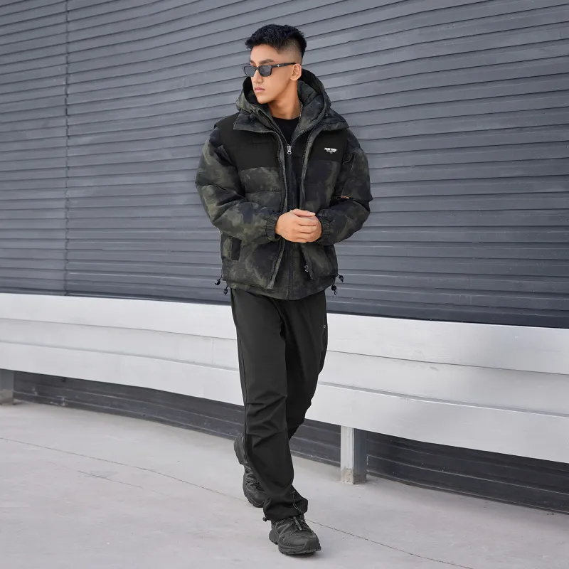 LUJIAMEN Puffer Jacket Unisex Camouflage-7