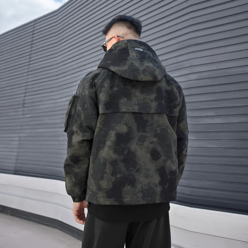LUJIAMEN Puffer Jacket Unisex Camouflage-3