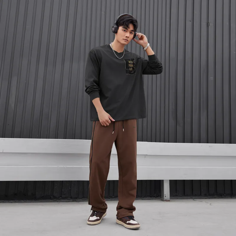 LUJIAMEN Sweatshirt Men's Dark Gray-2
