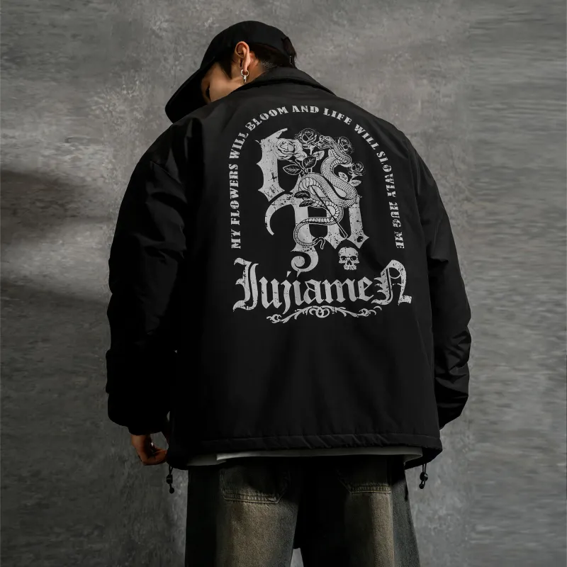 LUJIAMEN Puffer Jacket Unisex Black-2