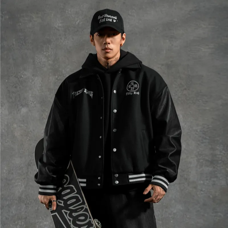 LUJIAMEN Baseball Jacket Early Spring And Fall Unisex-10