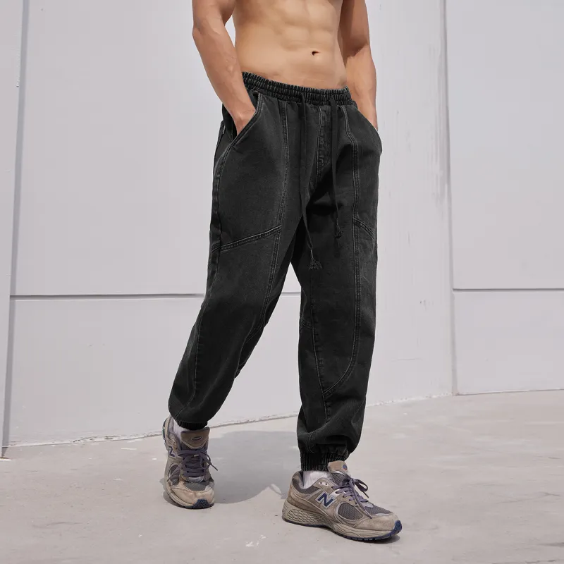 LUJIAMEN Jeans Men Black Choose According To Size Chart-5