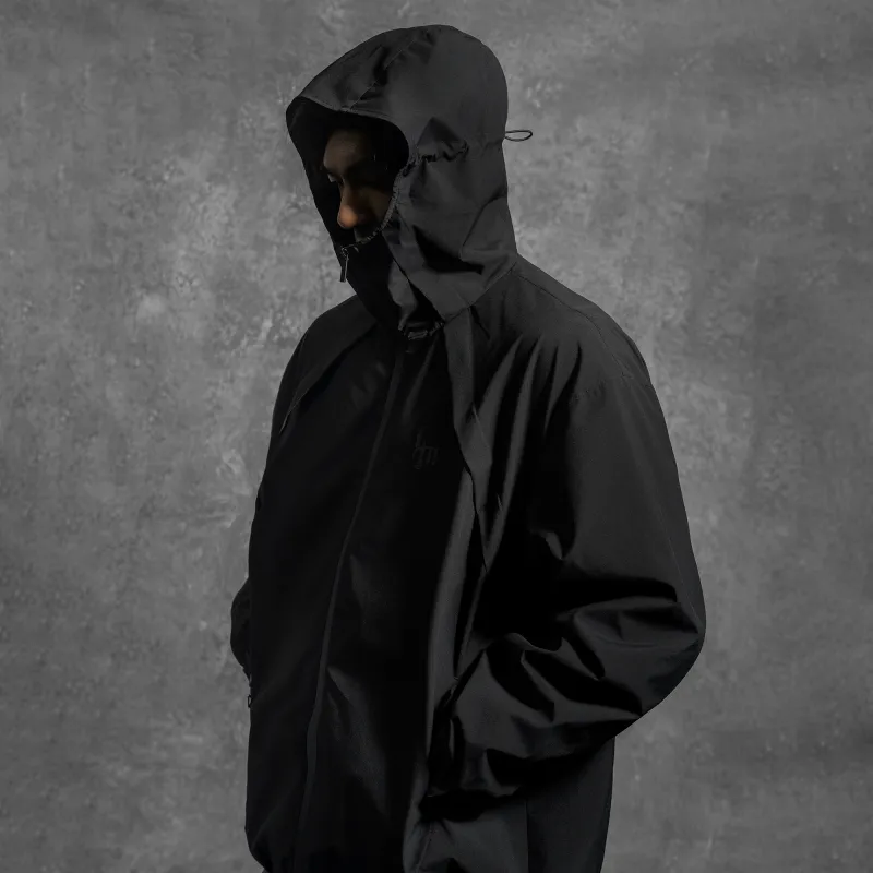 LUJIAMEN Jackets & Coats Early Fall Early Spring Unisex Black-3