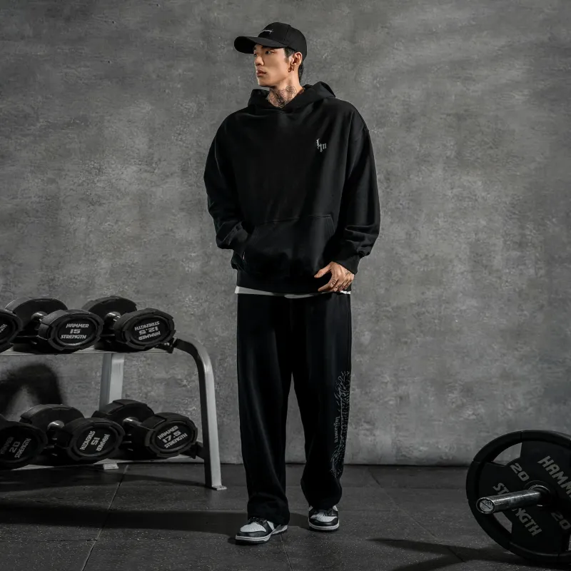 LUJIAMEN Sweatshirt Unisex Black-5