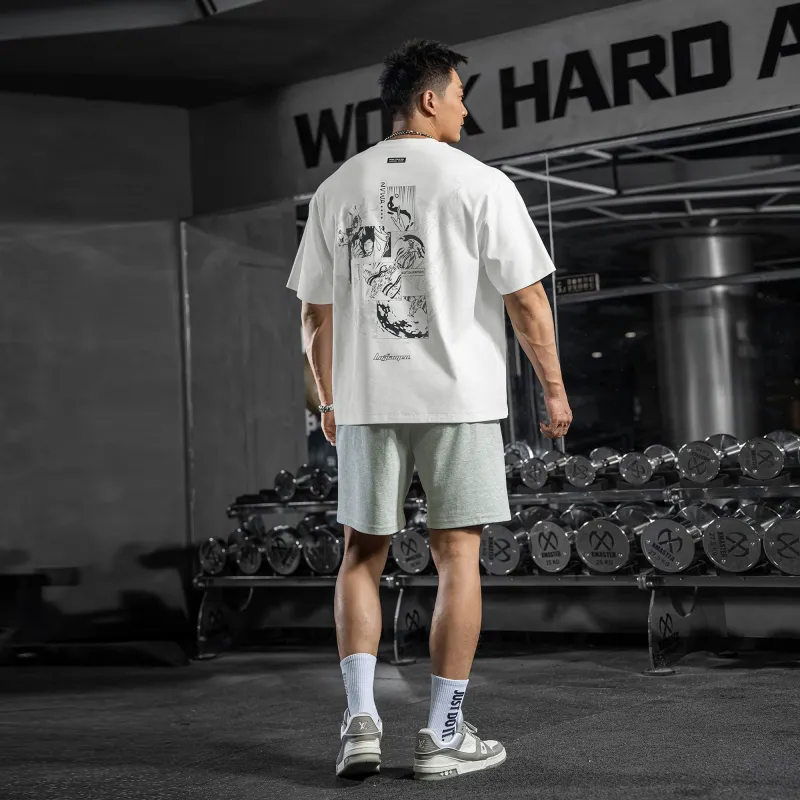 LUJIAMEN T-Shirts Unisex White-6
