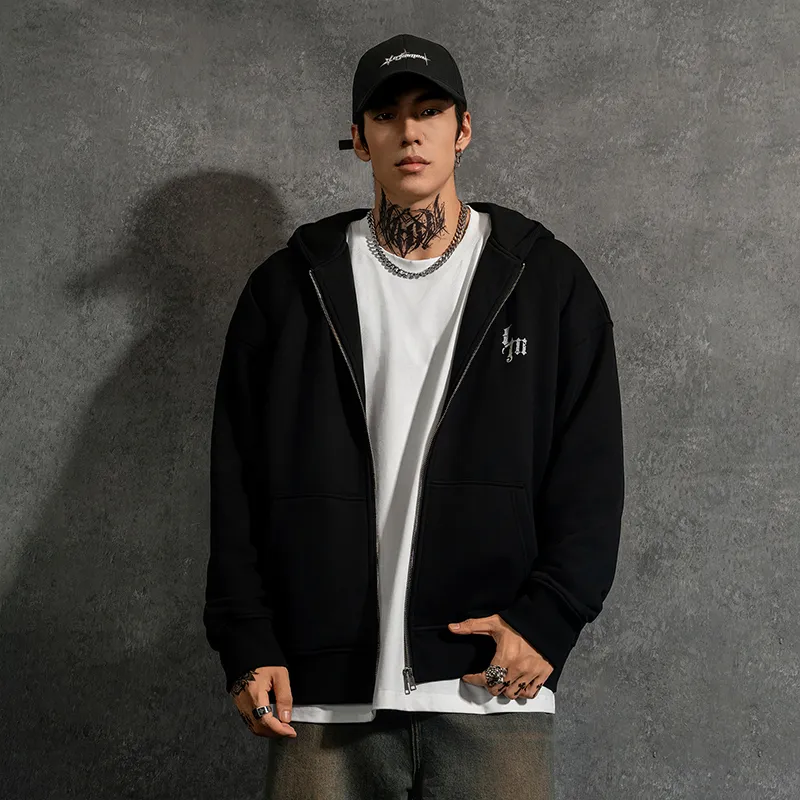 LUJIAMEN Sweatshirt Unisex Black-3