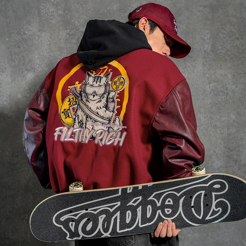 LUJIAMEN Baseball Jacket Early Spring And Fall Unisex-2