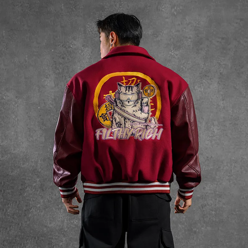 LUJIAMEN Baseball Jacket Early Spring And Fall Unisex-4