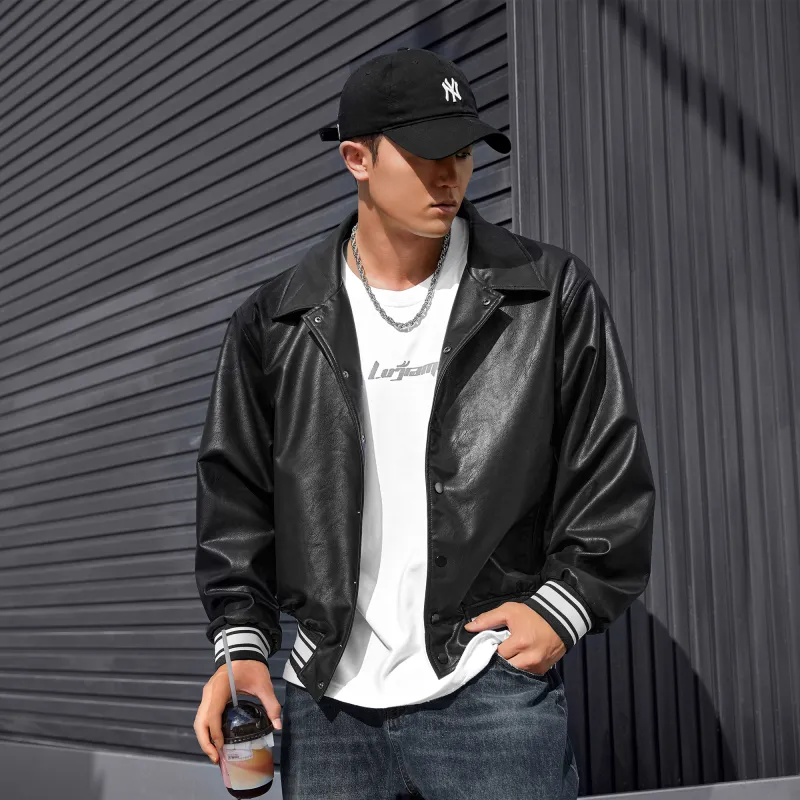 LUJIAMEN Jackets Unisex Black Choose According To Size Chart-2